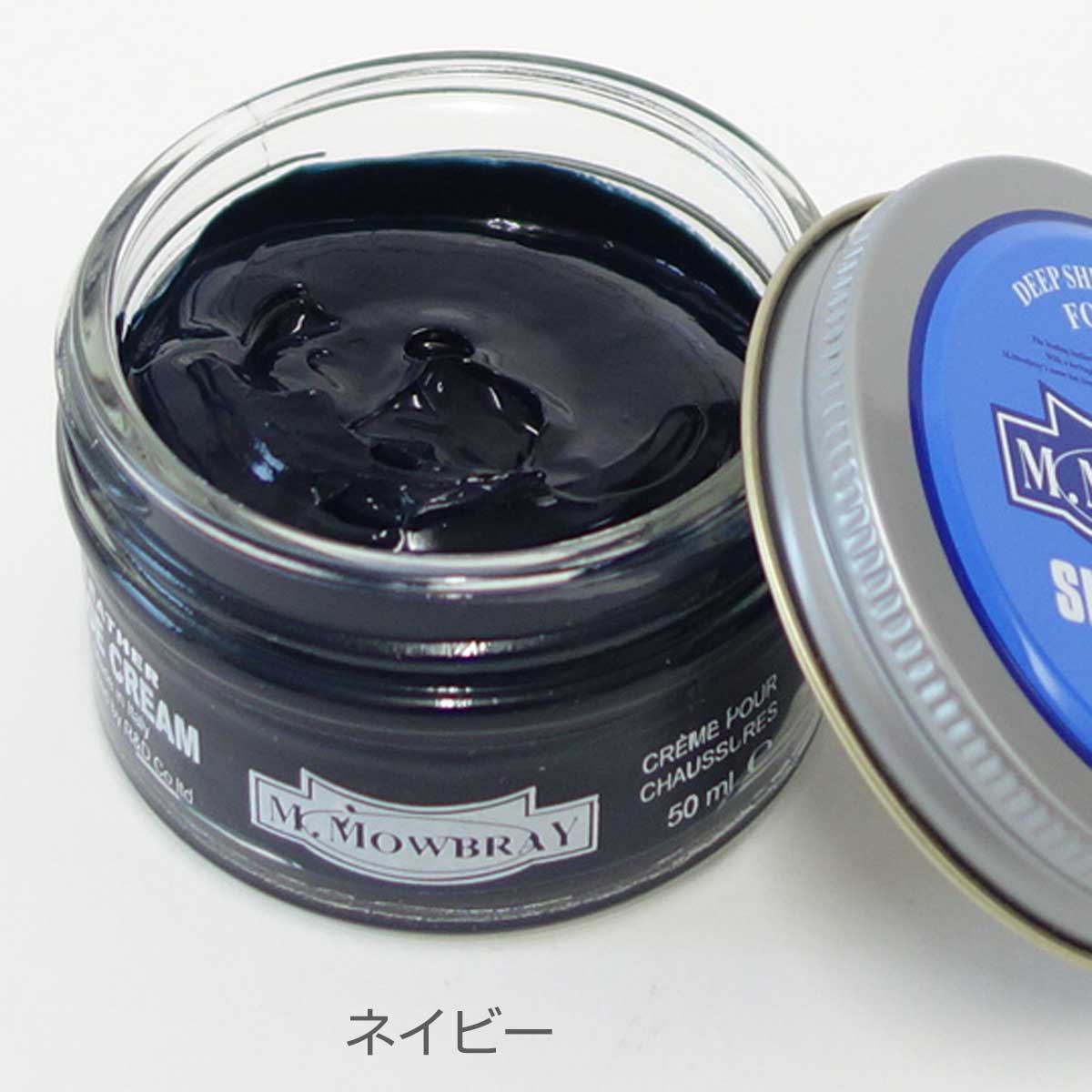 靴クリーム モウブレイ M.MOWBRAY モゥブレイ シュークリーム ジャー(イタリア製) 50ml モゥブレイ R&D 靴磨き シューケア 艶出し 補色 キズ隠し 靴墨 エムモウブレイ M.Mowbray モウブレー モウブレイ mmowbray mモウブレイ