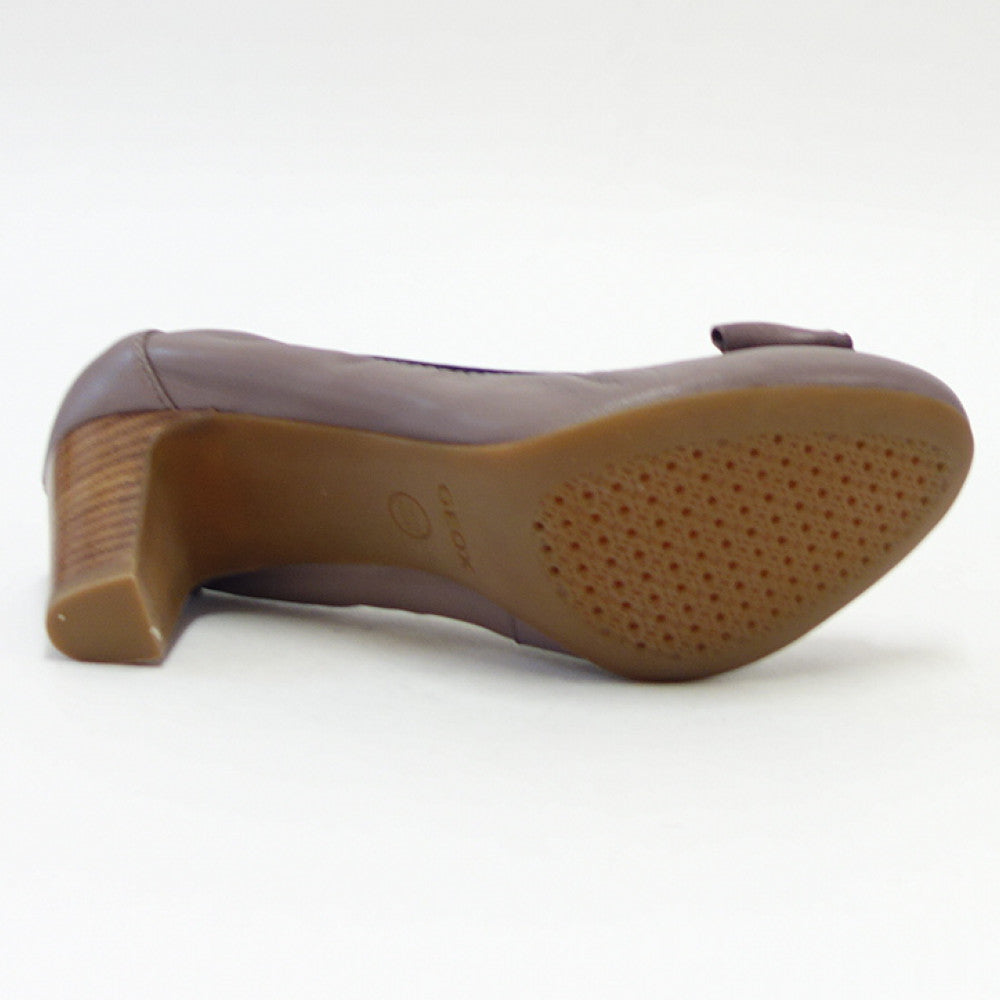 【訳あり商品 店内展示品 色あせ・汚れあり】 GEOX ジェオックス  d34t7f オールドローズ サイズ:22cm(レディース)リボンパンプス 6cmヒール