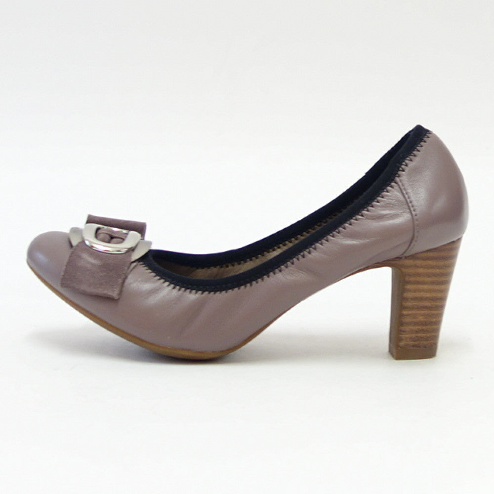 【訳あり商品 店内展示品 色あせ・汚れあり】 GEOX ジェオックス  d34t7f オールドローズ サイズ:22cm(レディース)リボンパンプス 6cmヒール