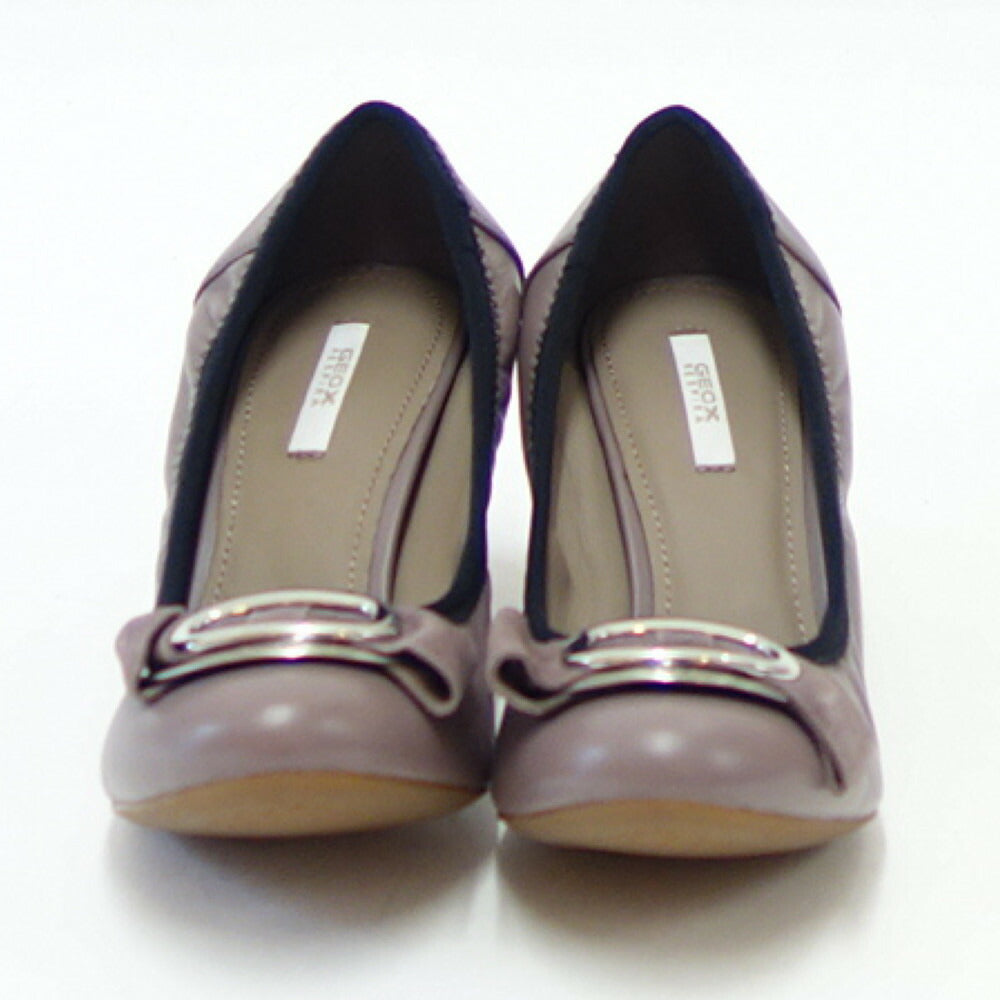 【訳あり商品 店内展示品 色あせ・汚れあり】 GEOX ジェオックス  d34t7f オールドローズ サイズ:22cm(レディース)リボンパンプス 6cmヒール