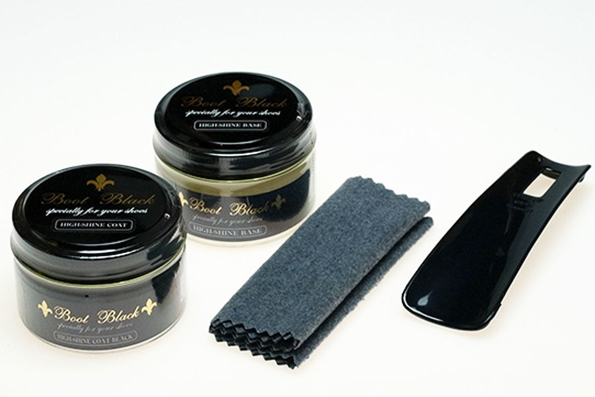 磨きのプロ達が創-り上げたシューケアセット(紙箱入り) Boot Black ブートブラック ダイキリセット(ブラック)(日本製) コロンブス《Boot Black》正規取扱店