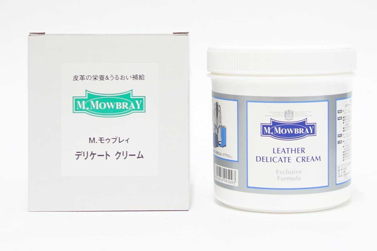M.MOWBRAY M.モゥブレィ デリケートクリーム Lサイズ(イタリア製) ソフトレザーに最適なジェル状の栄養クリーム 500ml モウブレイ R&D