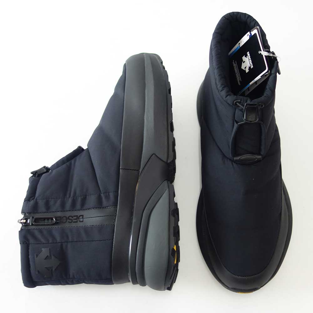 【SALE 40%OFF】 デサント DESCENTE アクティブ ウィンターブーツ ショートプラス(ユニセックス) dm1sjd40bk カラー:ブラック 防水シューズ 防滑 ビブラムソール 全天候型 ショートブーツ「靴」