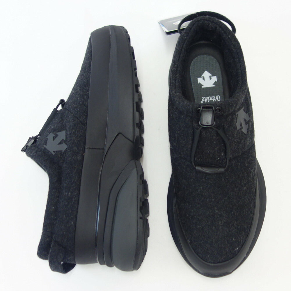 【SALE 40%OFF】 デサント DESCENTE アクティブ ウィンターモック(ユニセックス) カラー:ブラック/グレー 防水シューズ ラバーソール 全天候型 スリッポン モック「靴」