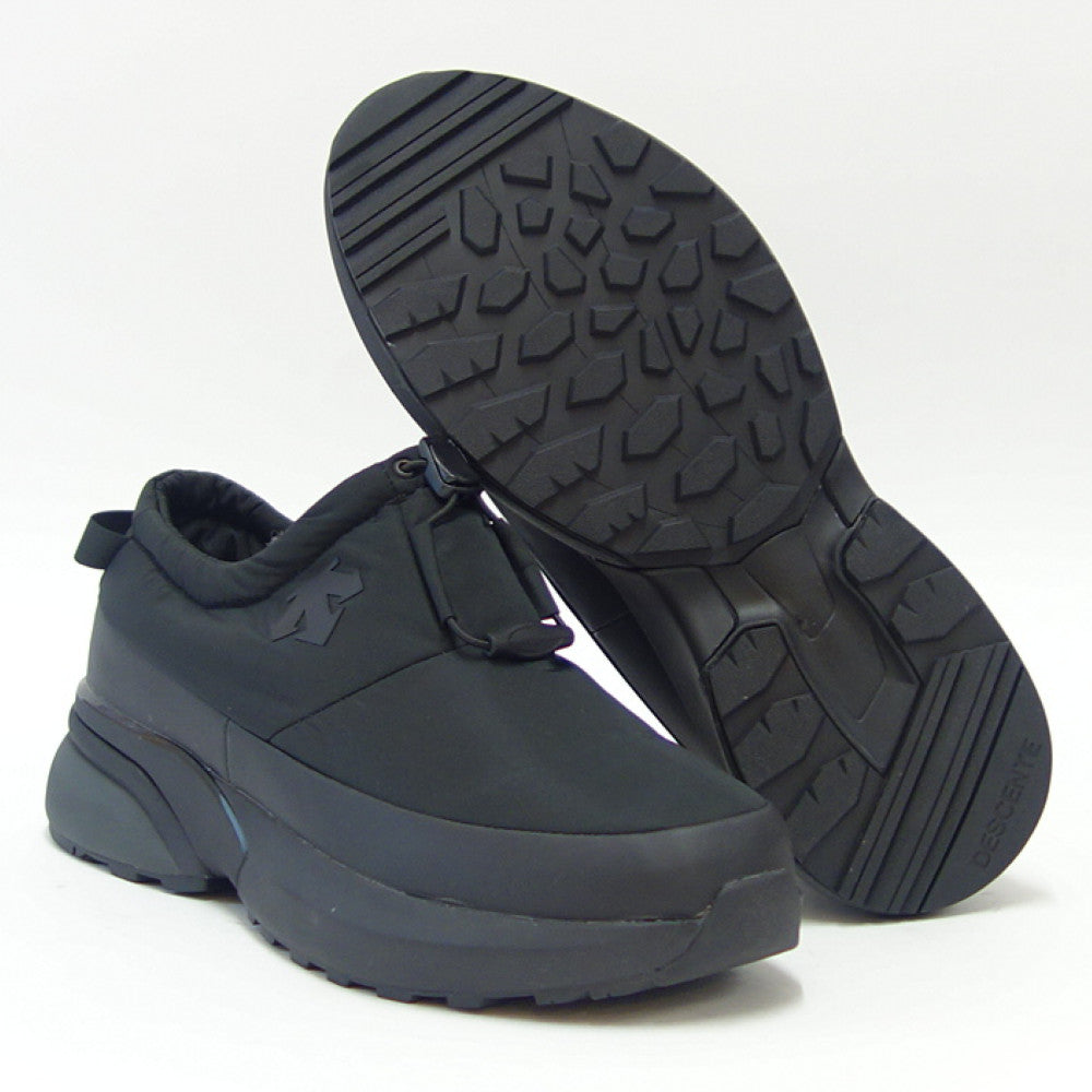 【SALE 40%OFF】 デサント DESCENTE アクティブ ウィンターモック(ユニセックス) カラー:ブラック 防水シューズ ラバーソール 全天候型 スリッポン モック「靴」