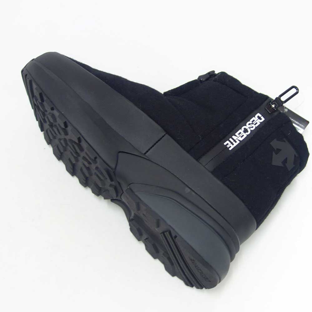 【SALE 40%OFF】 デサント DESCENTE アクティブ ウィンターブーツ ショート(ユニセックス) dm1ujd20bb カラー:メルトンブラック   防水ブーツ ラバーソール 全天候型 アンクルブーツ「靴」