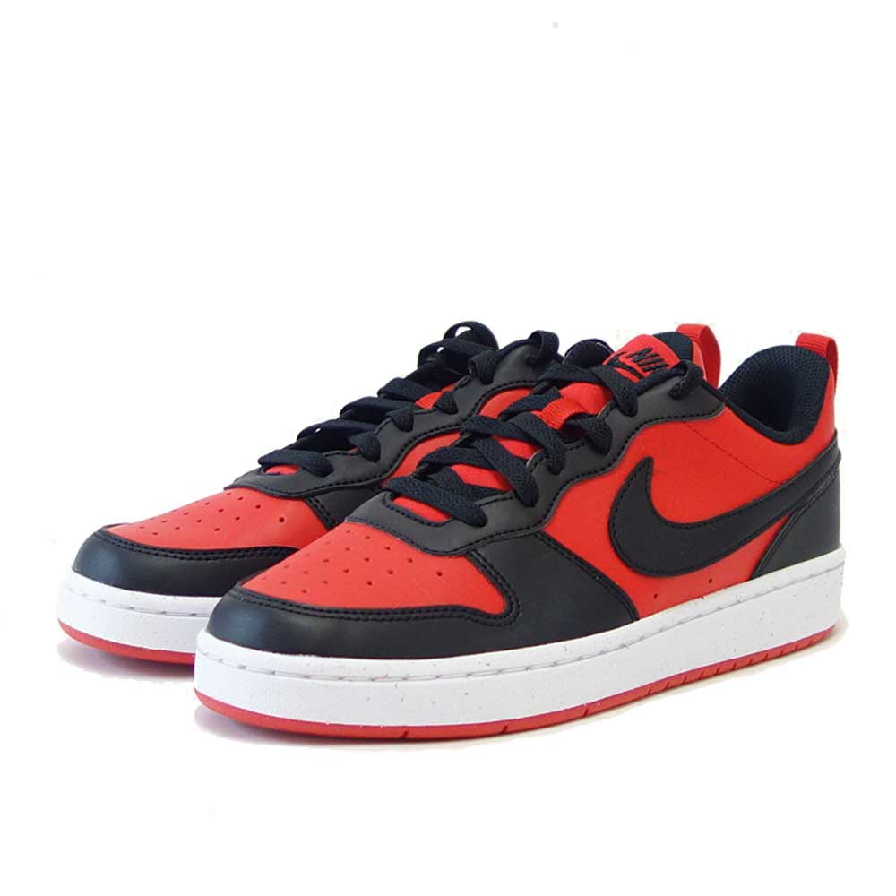 NIKE ナイキ dv5456600 ナイキ コート ボロー LOW リクラフト GS レッド/ブラック NIKE COURT BOROUGH LOW RECRAFT GS(ジュニアシューズ)「靴」