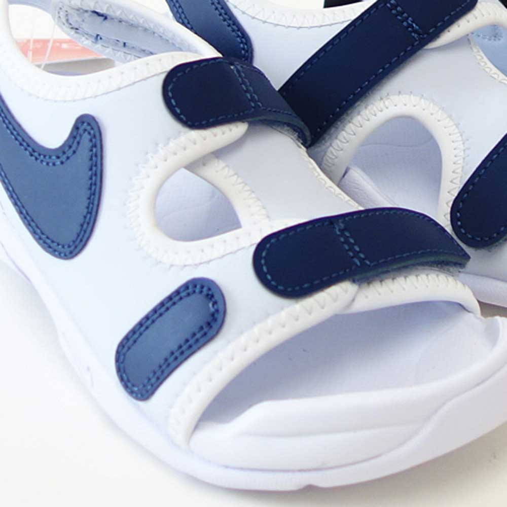 NIKEナイキDX5545003ナイキサンレイアジャスト6PSフットボールグレー/ネイビー(キッズシューズ)ストラップサンダル「靴」