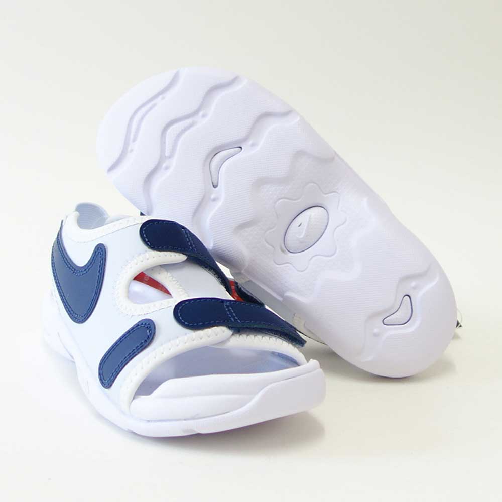 NIKEナイキDX5545003ナイキサンレイアジャスト6PSフットボールグレー/ネイビー(キッズシューズ)ストラップサンダル「靴」