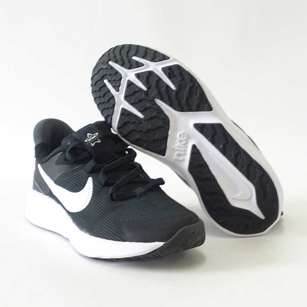 NIKE ナイキ DX7614 001 スターランナー 4 NN PS ブラック/ホワイト (キッズシューズ) ジュニア スニーカー 「靴」