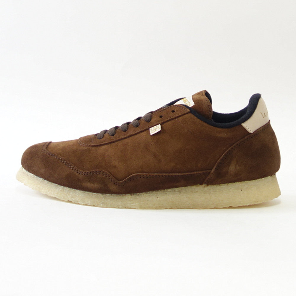 WALSH ウォルシュ ENC 71038(ユニセックス) ENSIGN CREPE カラー:COFFEE(英国製) スエードレザーのランニングスニーカー 「靴」