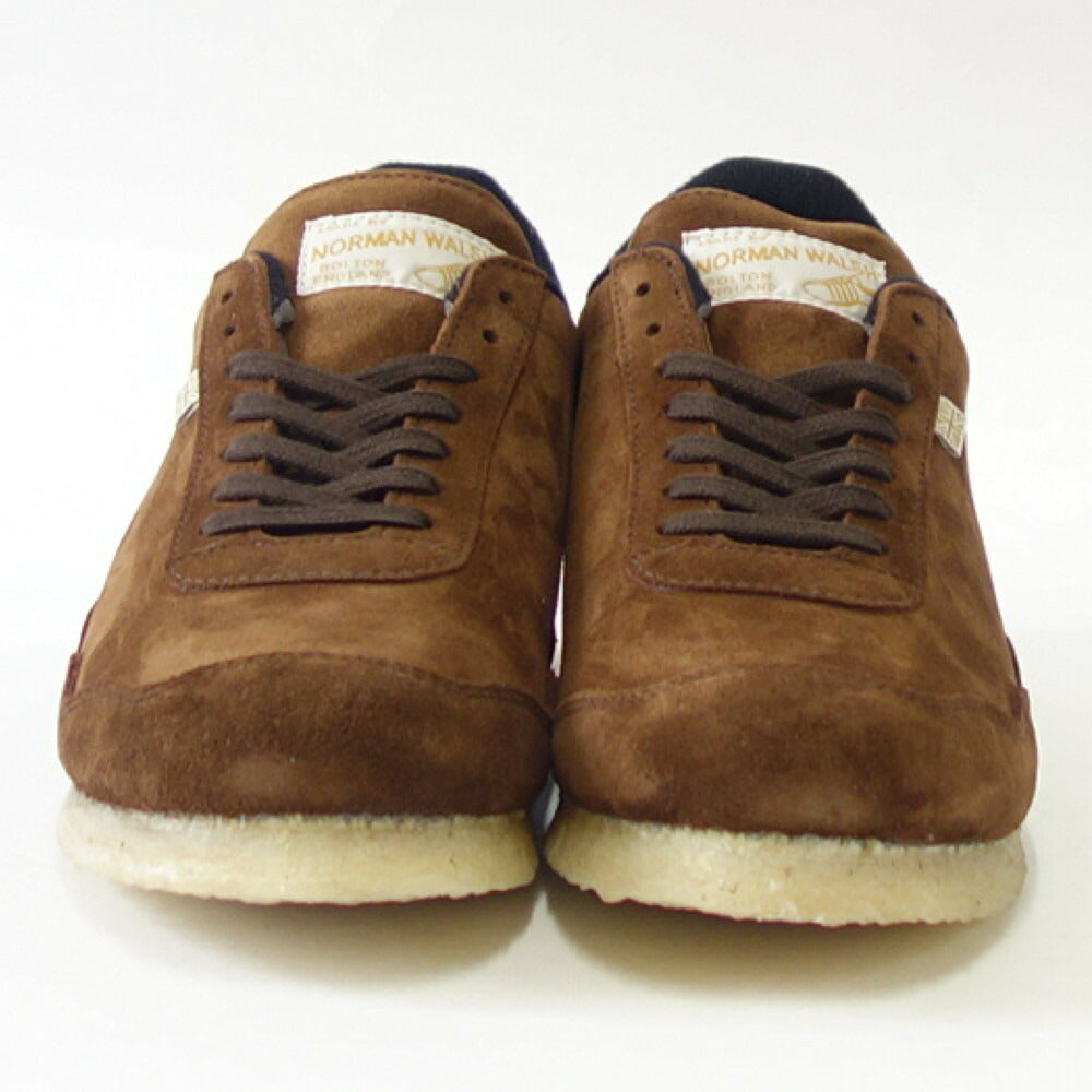 WALSH ウォルシュ ENC 71038(ユニセックス) ENSIGN CREPE カラー:COFFEE(英国製) スエードレザーのランニングスニーカー 「靴」