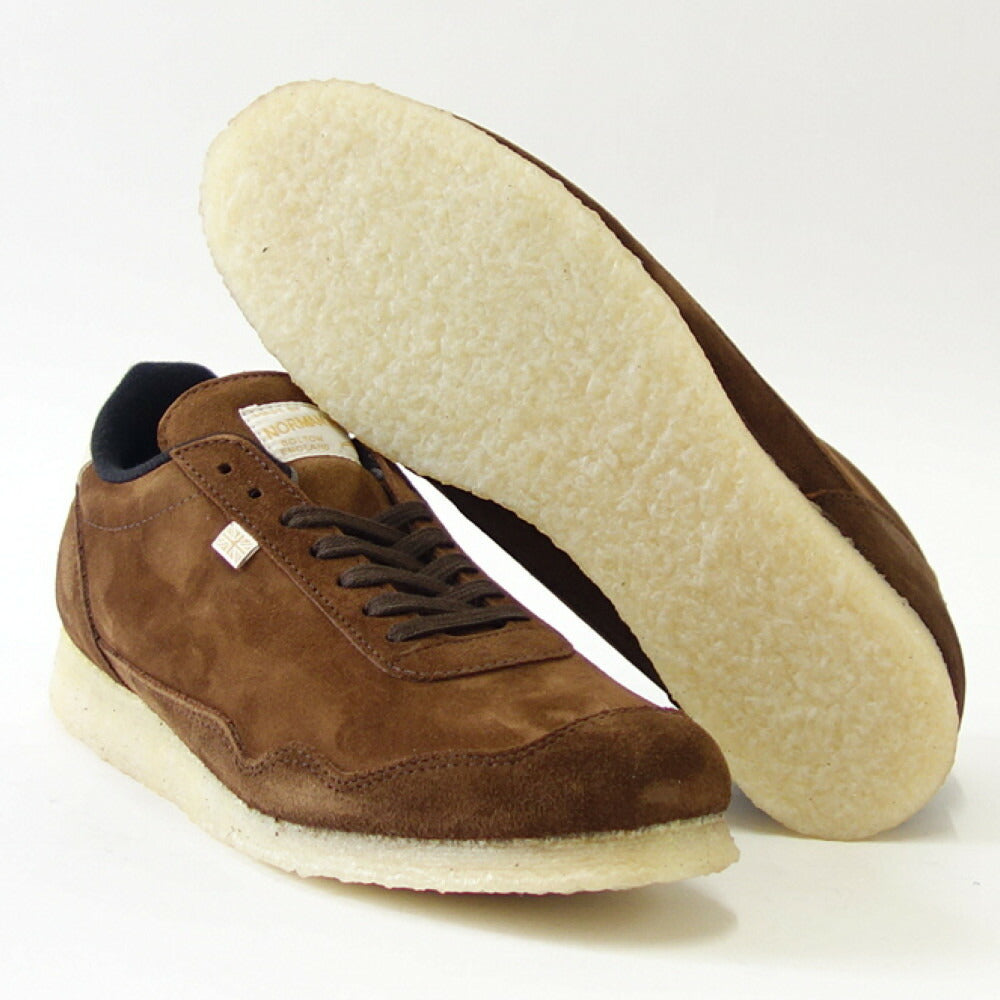WALSH ウォルシュ ENC 71038(ユニセックス) ENSIGN CREPE カラー:COFFEE(英国製) スエードレザーのランニングスニーカー 「靴」