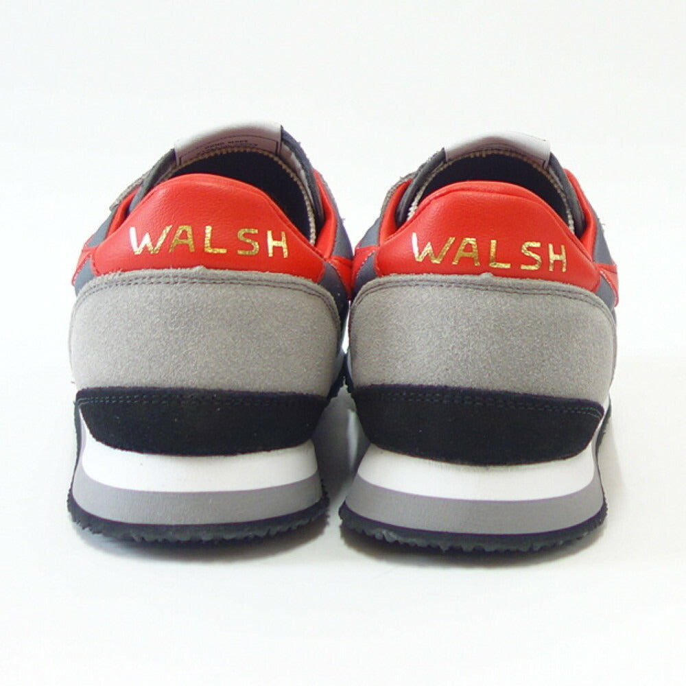 WALSH ウォルシュ ENS 70001(ユニセックス) ENSIGN カラー:グレー(英国製) スエード&人工繊維&PVCのランニングスニーカー 「靴」