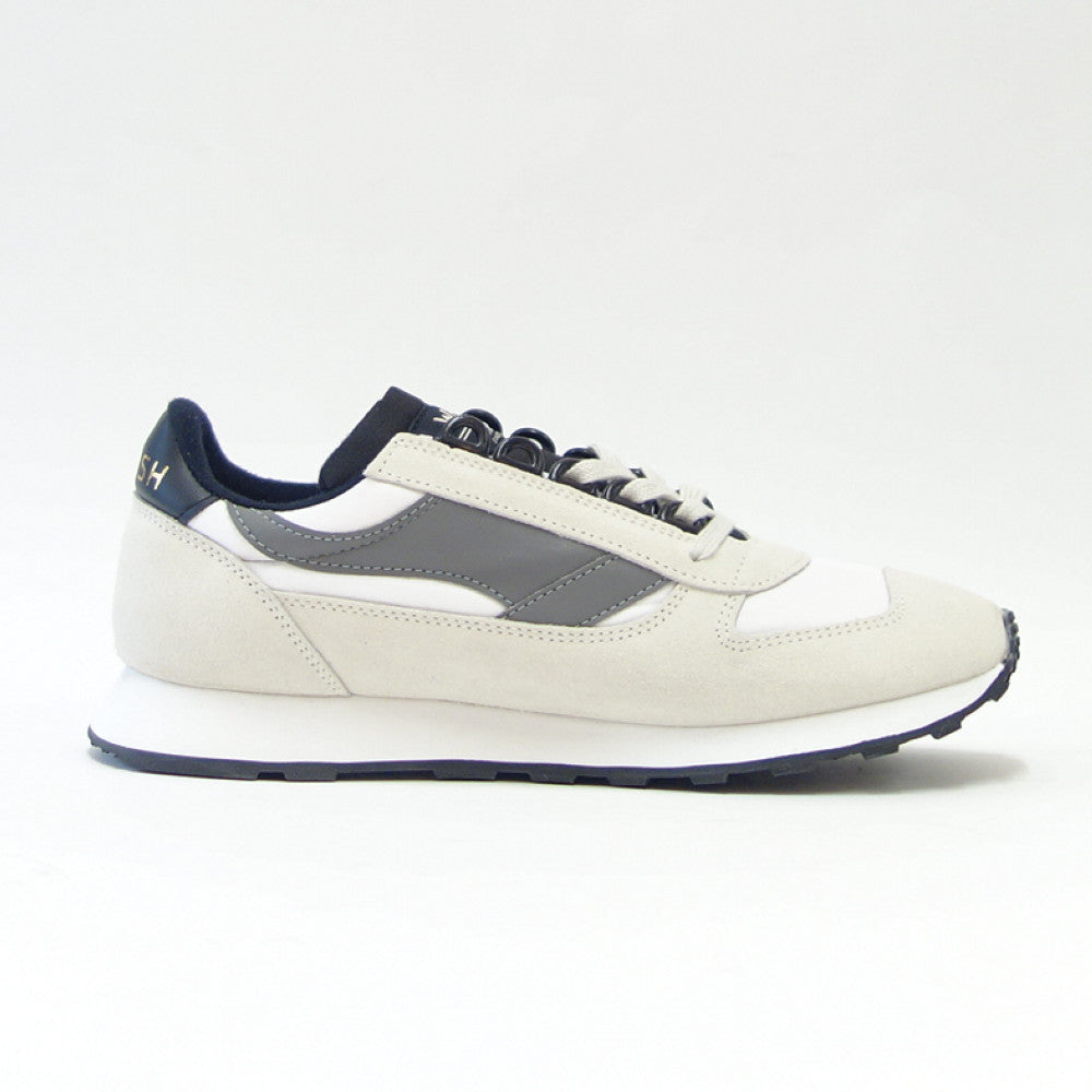 WALSH ウォルシュ EUR 40025(ユニセックス) European カラー:ホワイト/グレー(英国製) ヌバック&人工繊維&PVCのランニングスニーカー 「靴」