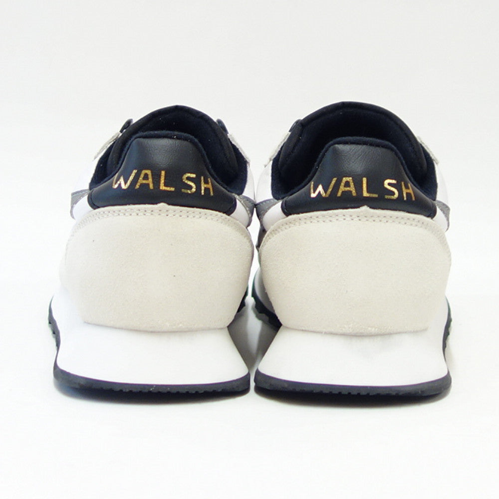 WALSH ウォルシュ EUR 40025(ユニセックス) European カラー:ホワイト/グレー(英国製) ヌバック&人工繊維&PVCのランニングスニーカー 「靴」