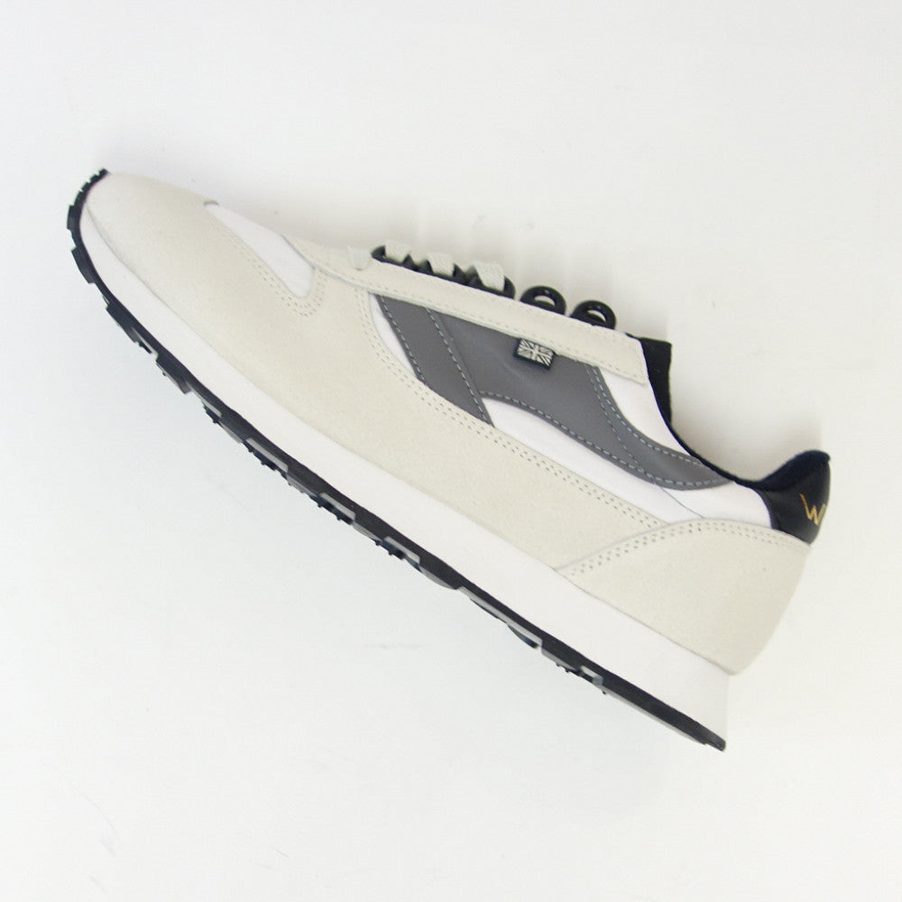 WALSH ウォルシュ EUR 40025(ユニセックス) European カラー:ホワイト/グレー(英国製) ヌバック&人工繊維&PVCのランニングスニーカー 「靴」