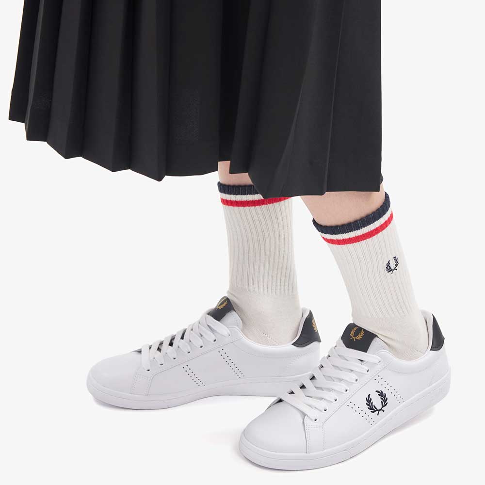 FRED PERRY フレッドペリー TIPPED SHORT SOCKS F19805 ショートソックス(日本製)