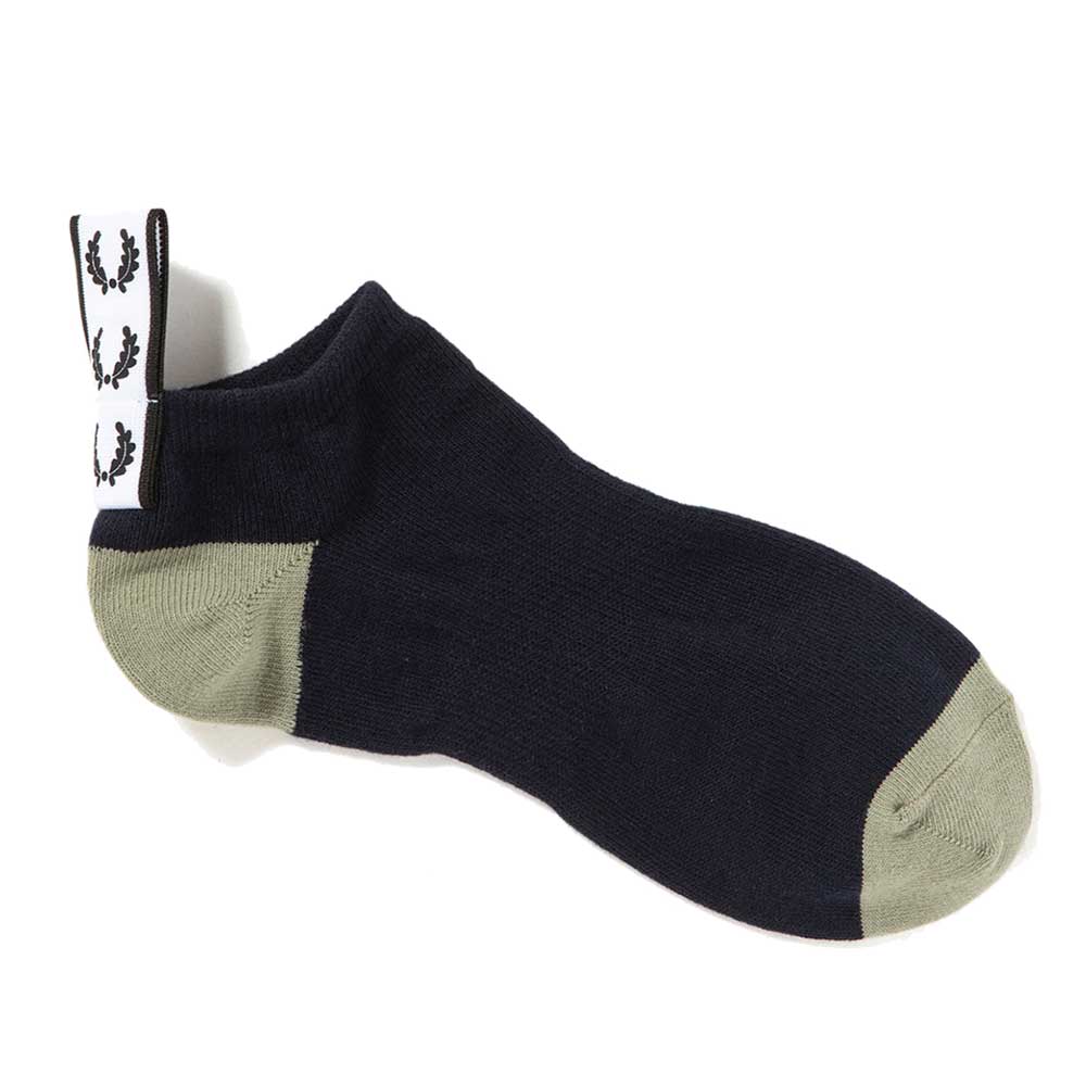FRED PERRY フレッドペリー Taped Ankle Socks F19958 アンクルソックス(日本製)