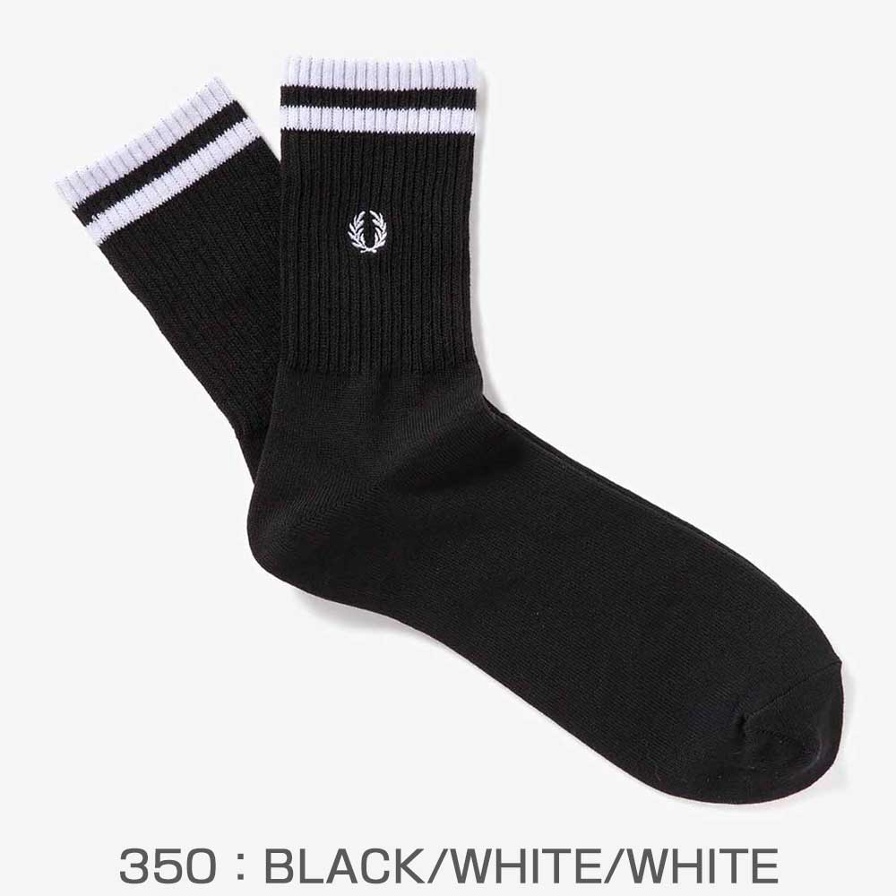 FREDPERRYフレッドペリーTippedShortSocksF19998ティップドショートソックス(日本製)