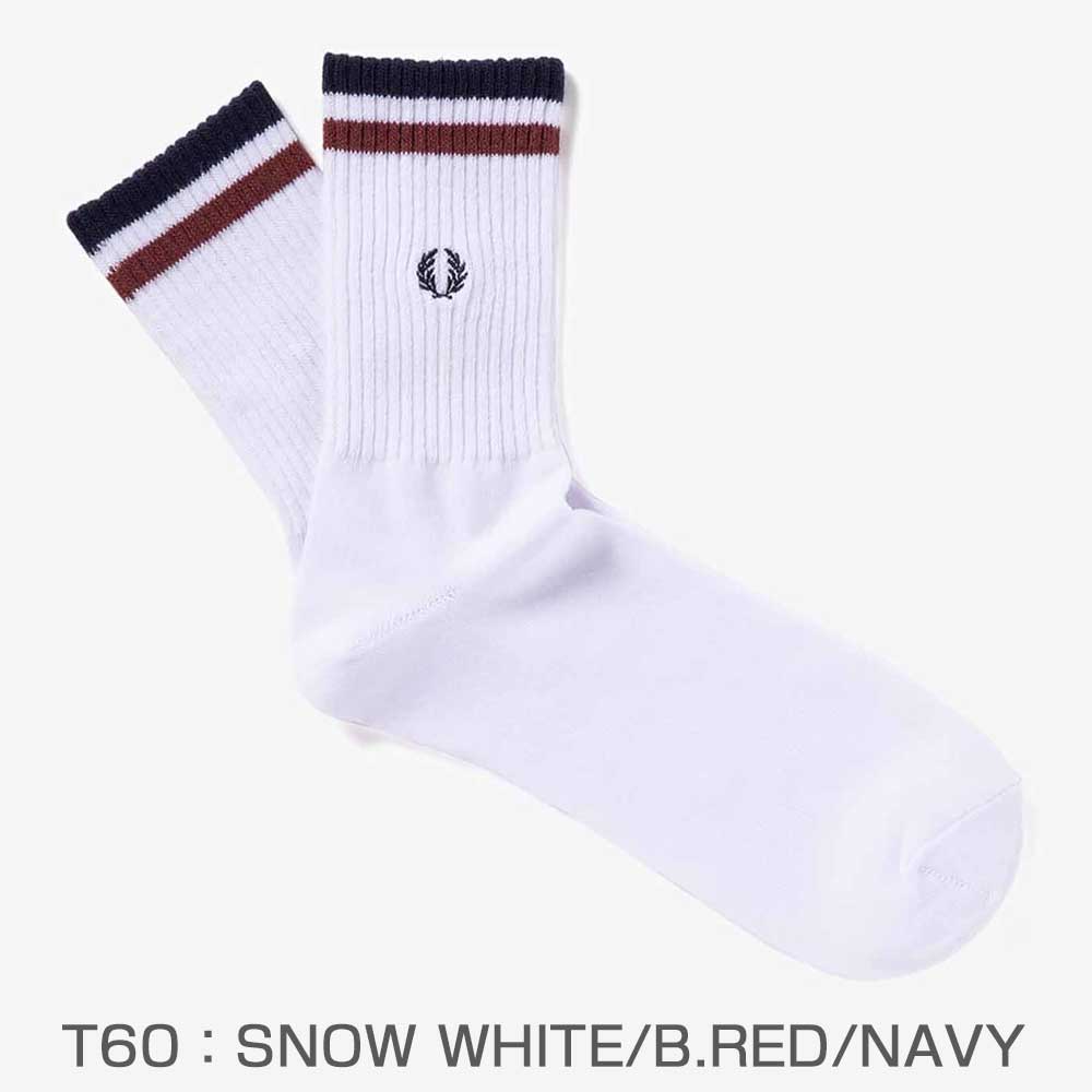 FREDPERRYフレッドペリーTippedShortSocksF19998ティップドショートソックス(日本製)