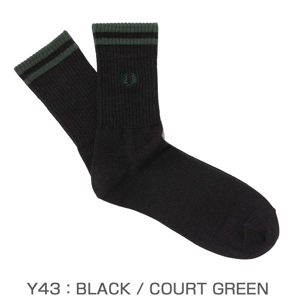 FREDPERRYフレッドペリーTippedShortSocksF19998ティップドショートソックス(日本製)