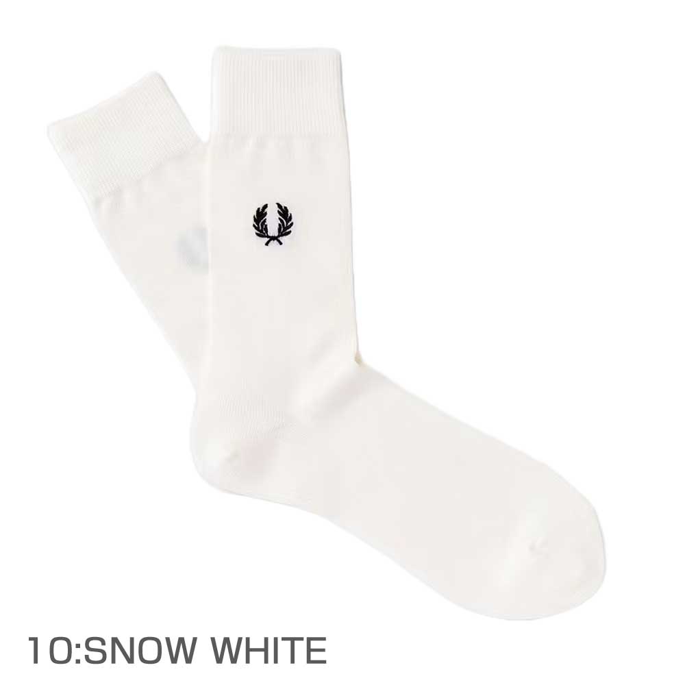 FREDPERRYフレッドペリーEmbroideredSocksF20006(日本製)クルーソックス靴下