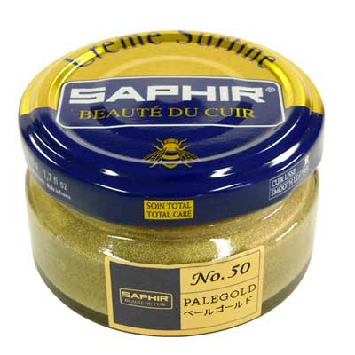 フランスの靴クリーム (メタリック専用) SAPHIR サフィール ビーズワックス ファインクリーム メタリック靴 シューズ