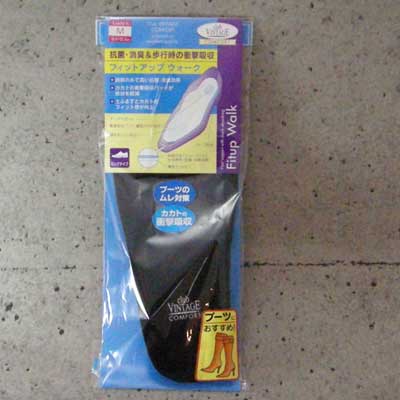 《メール便可》抗菌・消臭&歩行時の衝撃吸収インソール club VINTAGE Fitup Walk フィットアップウォーク(韓国製)靴 シューズ