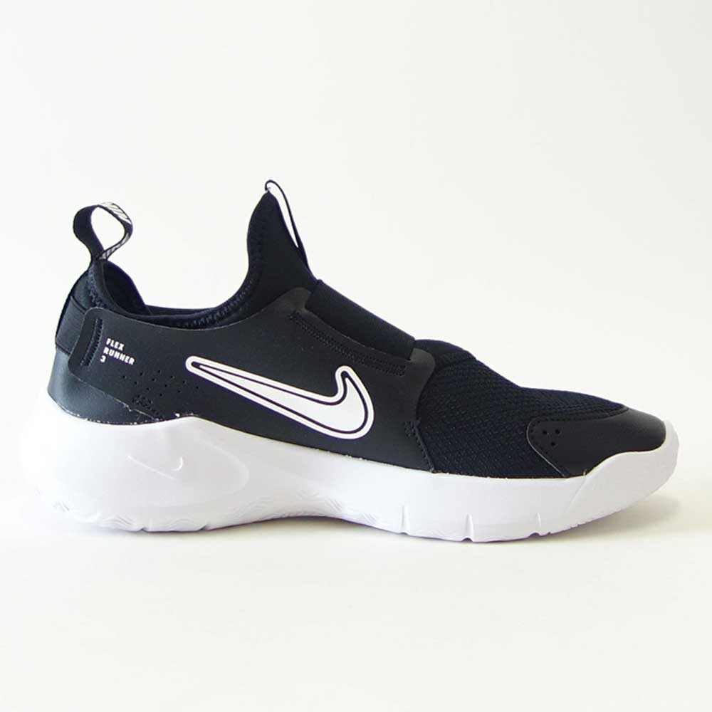 NIKEナイキFN1294005フレックスランナー3GSブラック/ホワイトNIKEFLEXRUNNER3GS(キッズシューズ)ジュニアランニングスリッポン「靴」
