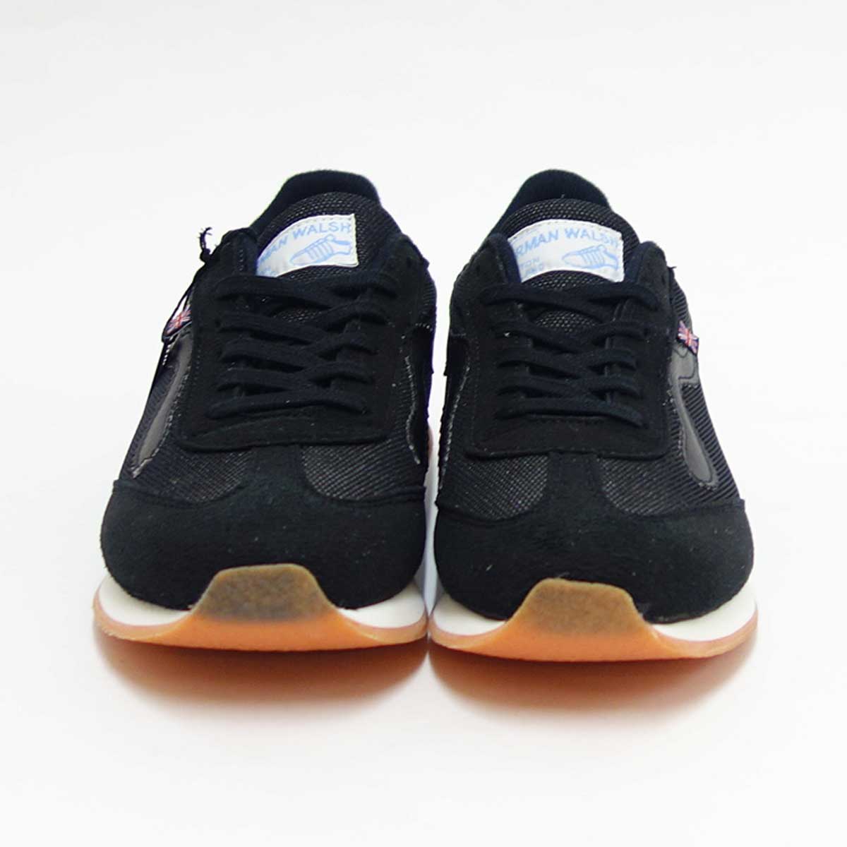 WALSH ウォルシュ FRC 71007(ユニセックス) Fierce Mesh カラー:ブラック/ホワイト(英国製) ナイロン&ヴェロン&PVCのランニングスニーカー 「靴」