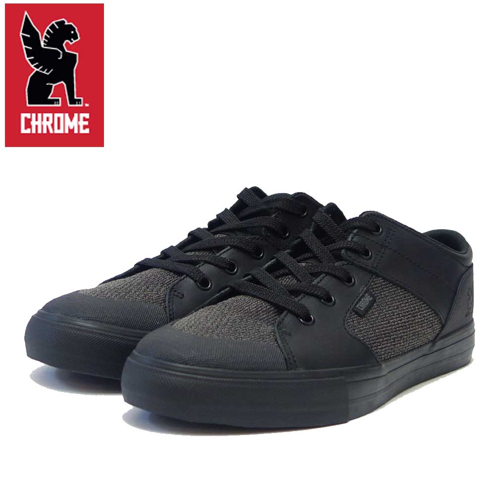 クローム CHROME SOUTHSIDE 3.0 LOW(サウスサイド 3.0 LOW)BLACK / BLACK (FW-176-BKBK) タフなアーバンスニーカー 「靴」