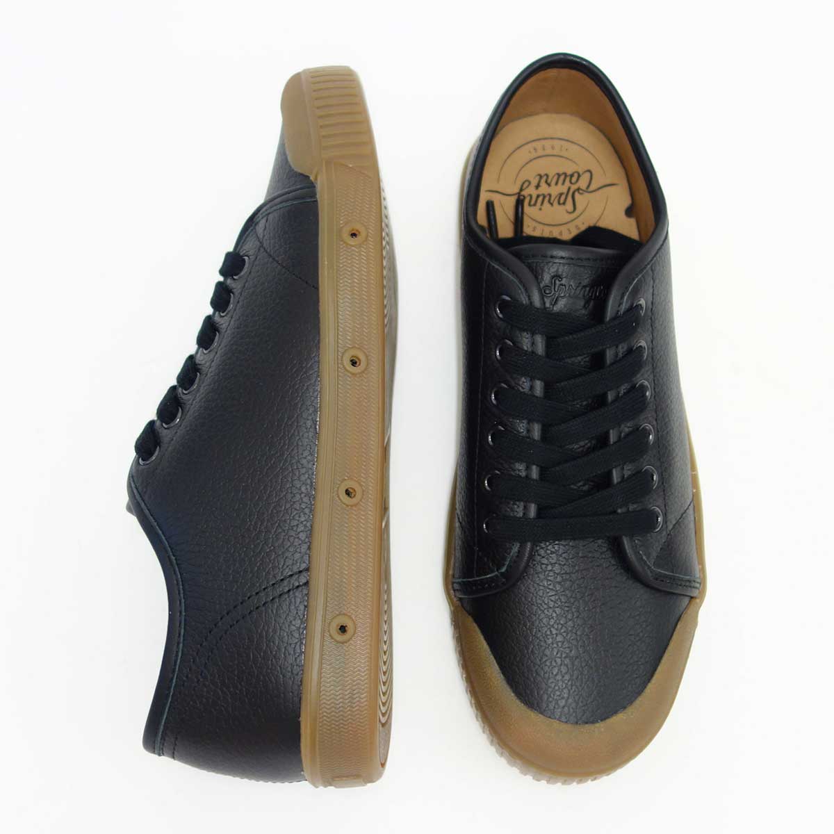 【SALE 50%OFF】 Spring Court スプリングコート G2S-6GL(レディース)G2 GRAINY LEATHER BLACK 天然皮革のローカットスニーカー 「靴」