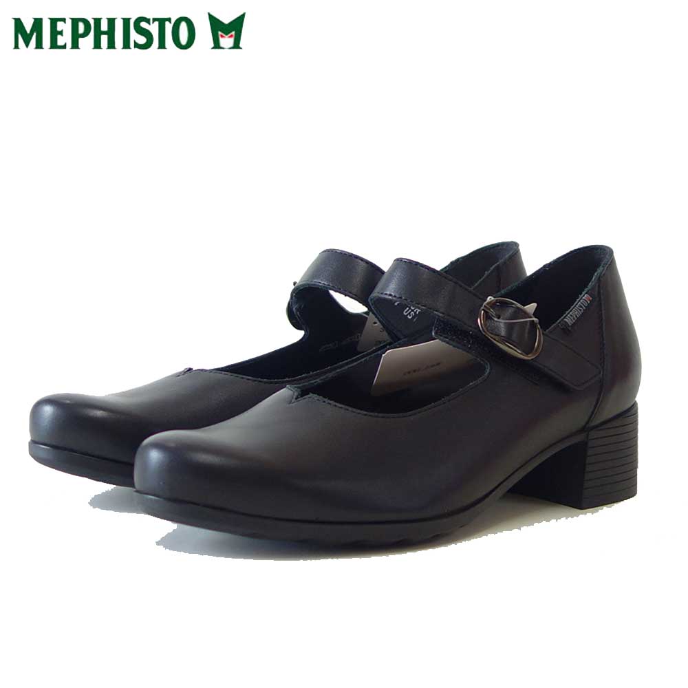メフィストMEPHISTOGESSIKA(ジェシカ)ブラック5143030天然皮革ストラップパンプスウォーキングシューズ(レディース)「靴」正規品快適靴旅行