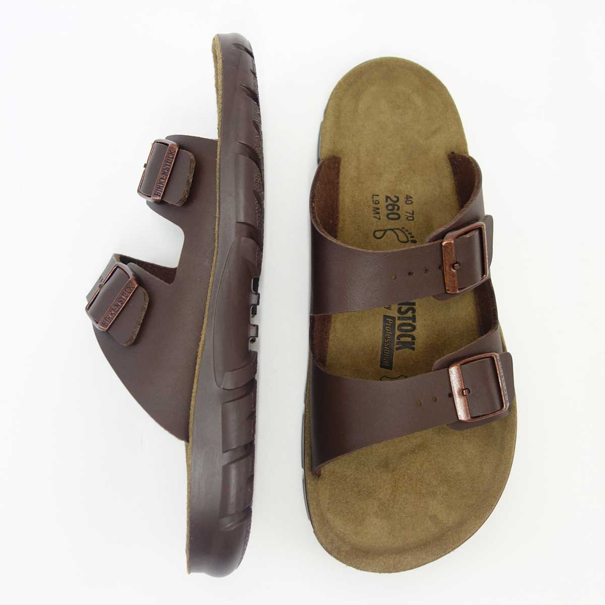 BIRKENSTOCK ビルケンシュトック プロフェッショナル BILBAO ビルバオ 520801 ダークブラウン(幅広 レギュラーフィット) 衝撃吸収ヒールパッド 「靴」サンダル ALPRO アルプロ
