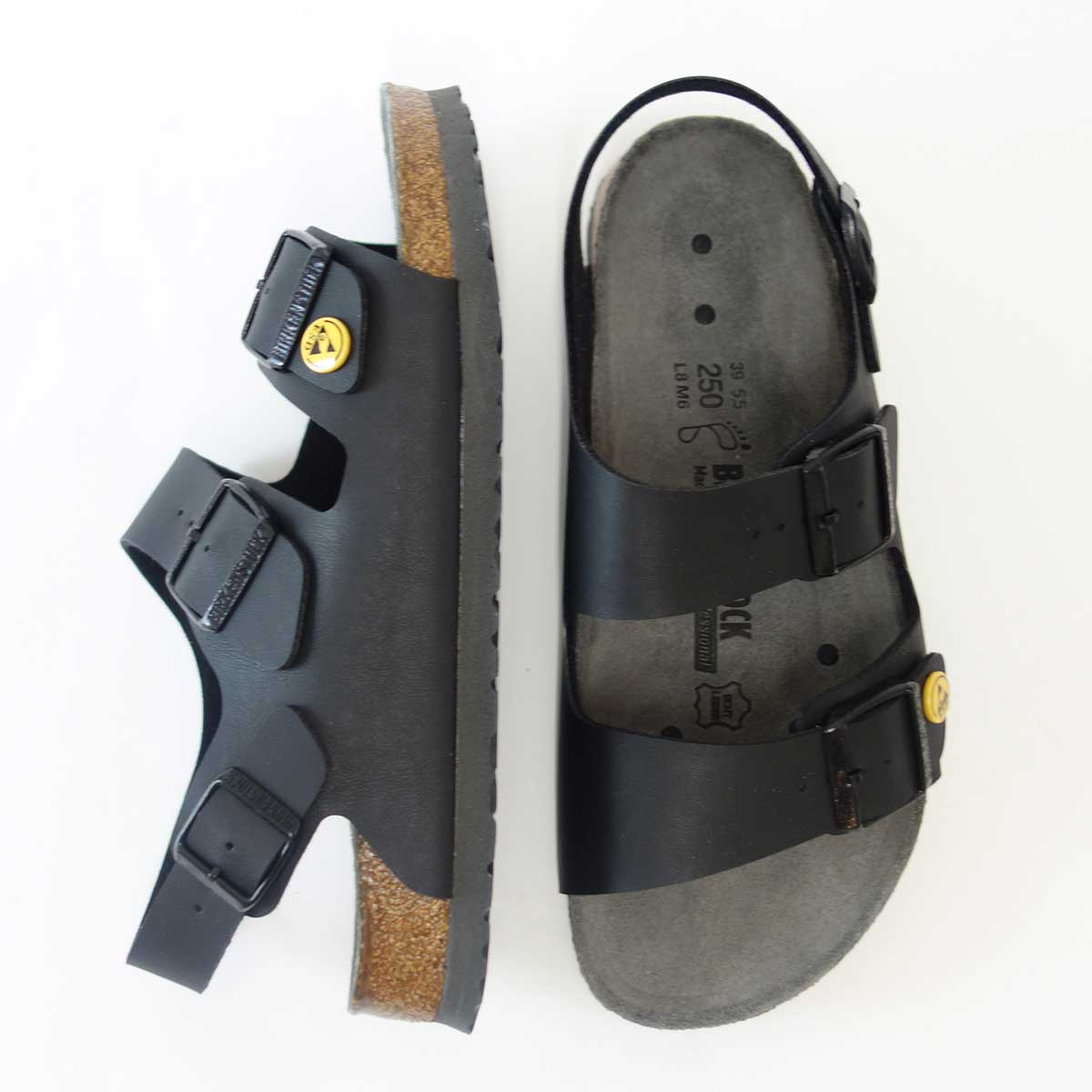 BIRKENSTOCK ビルケンシュトック プロフェッショナル MILANO(ミラノ) ESD(帯電消散機能付き) GP 634790 ブラック(メンズ) 「靴」サンダル ALPRO アルプロ 医療機関用