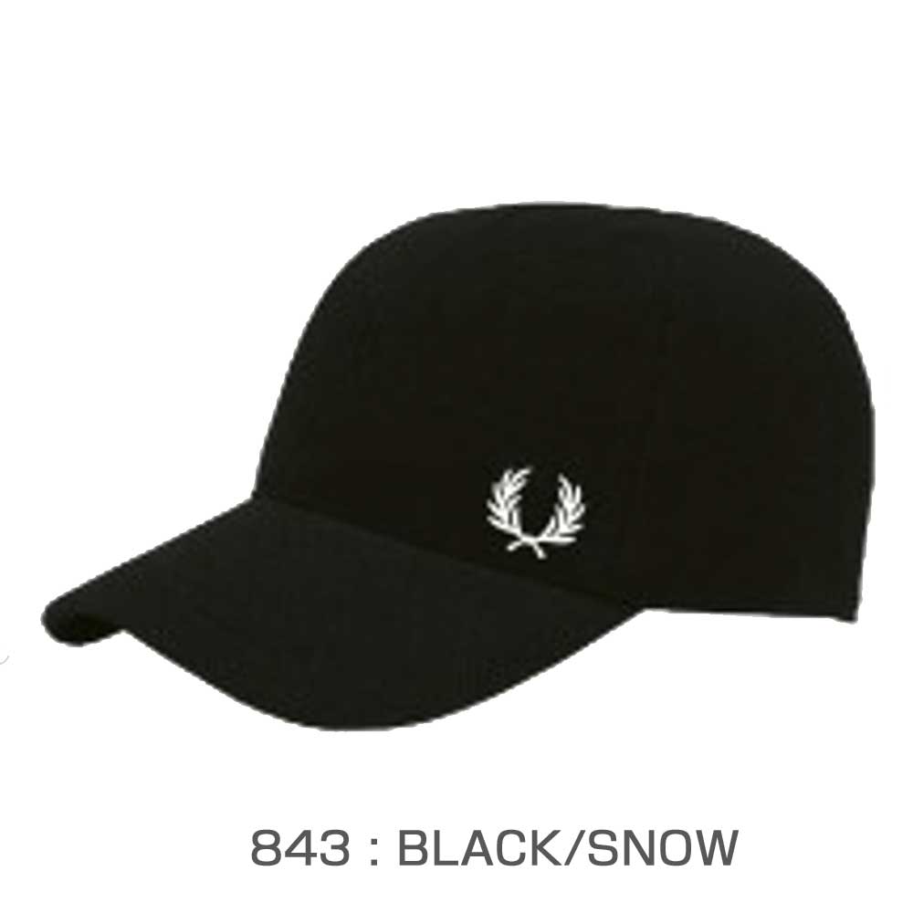 FRED PERRY フレッドペリー Pique Classic Cap HW6726(キャップ) ユニセックス フリーサイズ 帽子 カーブドバイザー ストラップ調整