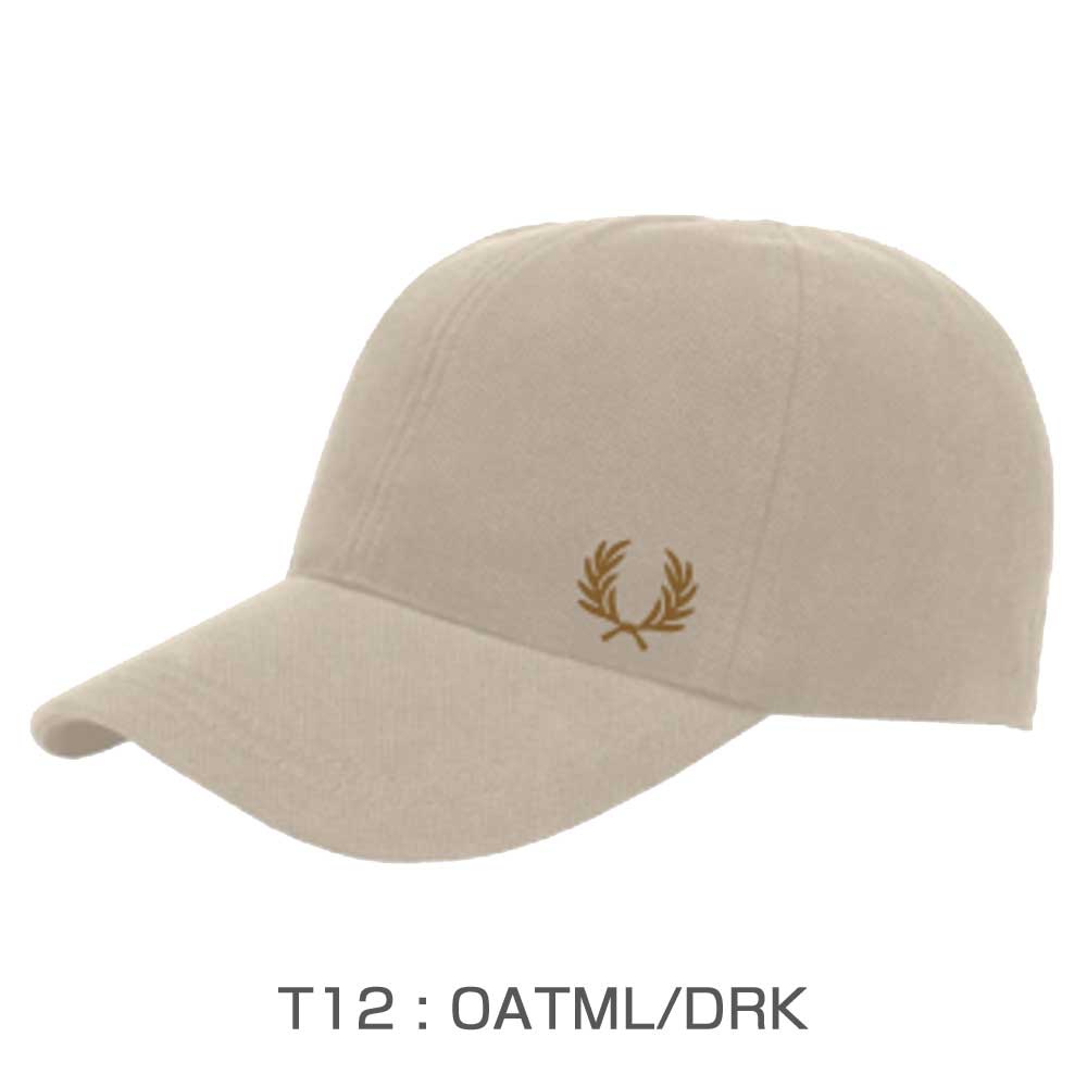 FRED PERRY フレッドペリー Pique Classic Cap HW6726(キャップ) ユニセックス フリーサイズ 帽子 カーブドバイザー ストラップ調整
