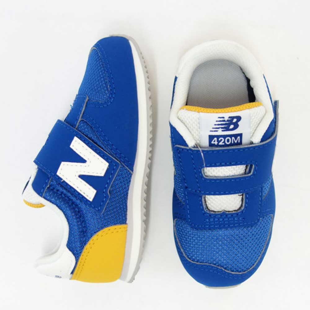 ニューバランス new balance IZ420MJA ブルー(キッズ インファント) マジックテープ スニーカー ベビーシューズ「靴」