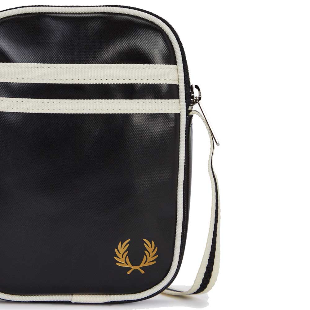フレッドペリーバッグFREDPERRYClassicSmallSideBagL1179(D57:BLACK/ECRU)ショルダーボディバッグ
