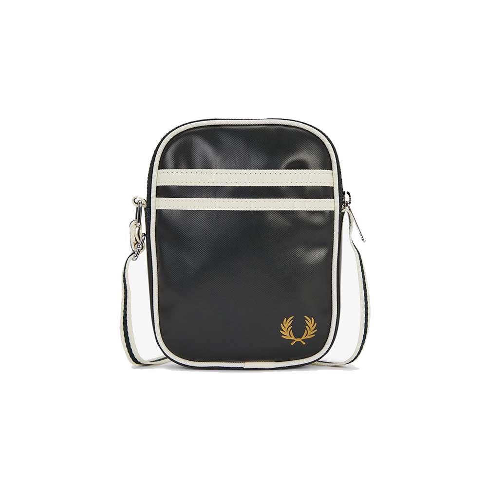 フレッドペリーバッグFREDPERRYClassicSmallSideBagL1179(T11:NIGHTGREEN/ECRU)ショルダーボディバッグ