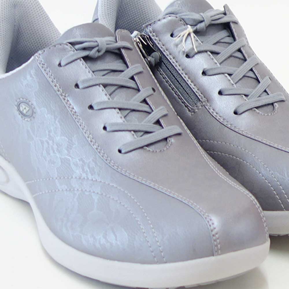 ヨネックスYONEXL130W764グレイッシュパール(レディース)撥水快適ウォーキングパワークッションプラスハンズフリー楽々フィット4.5E膝腰負担軽減旅行靴