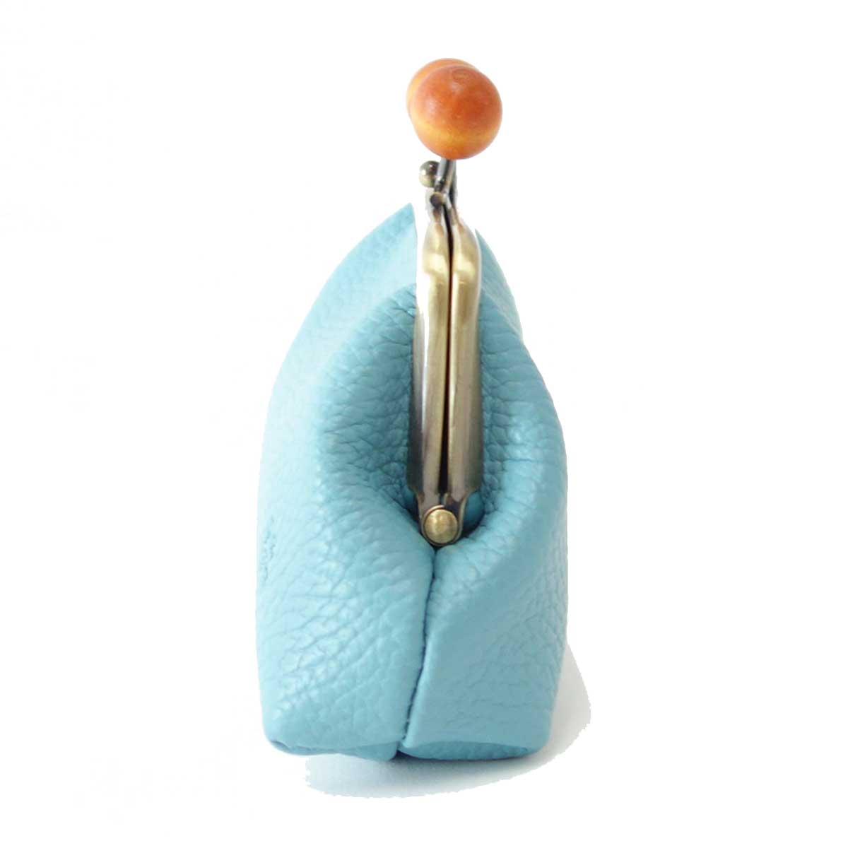ラヘラ Lahella small goods スモールグッズ L-148 ブルー(日本製) イタリアンレザーがま口