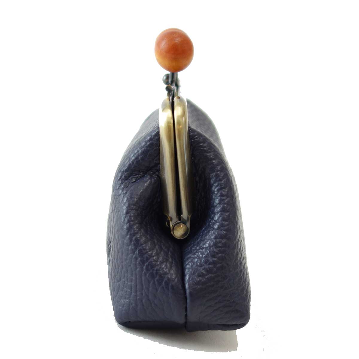 ラヘラ Lahella small goods スモールグッズ L-148 ネイビー(日本製) イタリアンレザーがま口