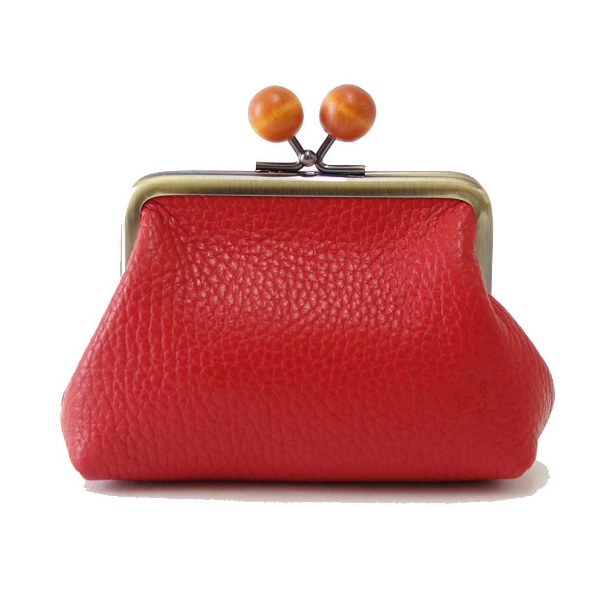 ラヘラ Lahella small goods スモールグッズ L-148 レッド(日本製) イタリアンレザーがま口