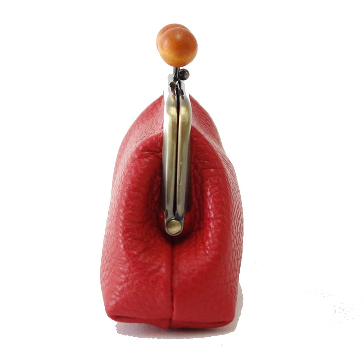 ラヘラ Lahella small goods スモールグッズ L-148 レッド(日本製) イタリアンレザーがま口