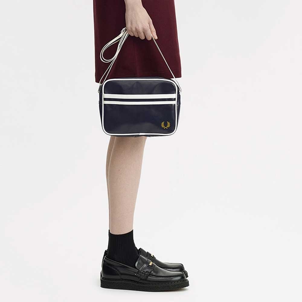 フレッドペリーバッグFREDPERRYClassicMiniShoulderBagL2168(D57:BLACK/ECRU)ショルダーボディバッグサイドバッグ