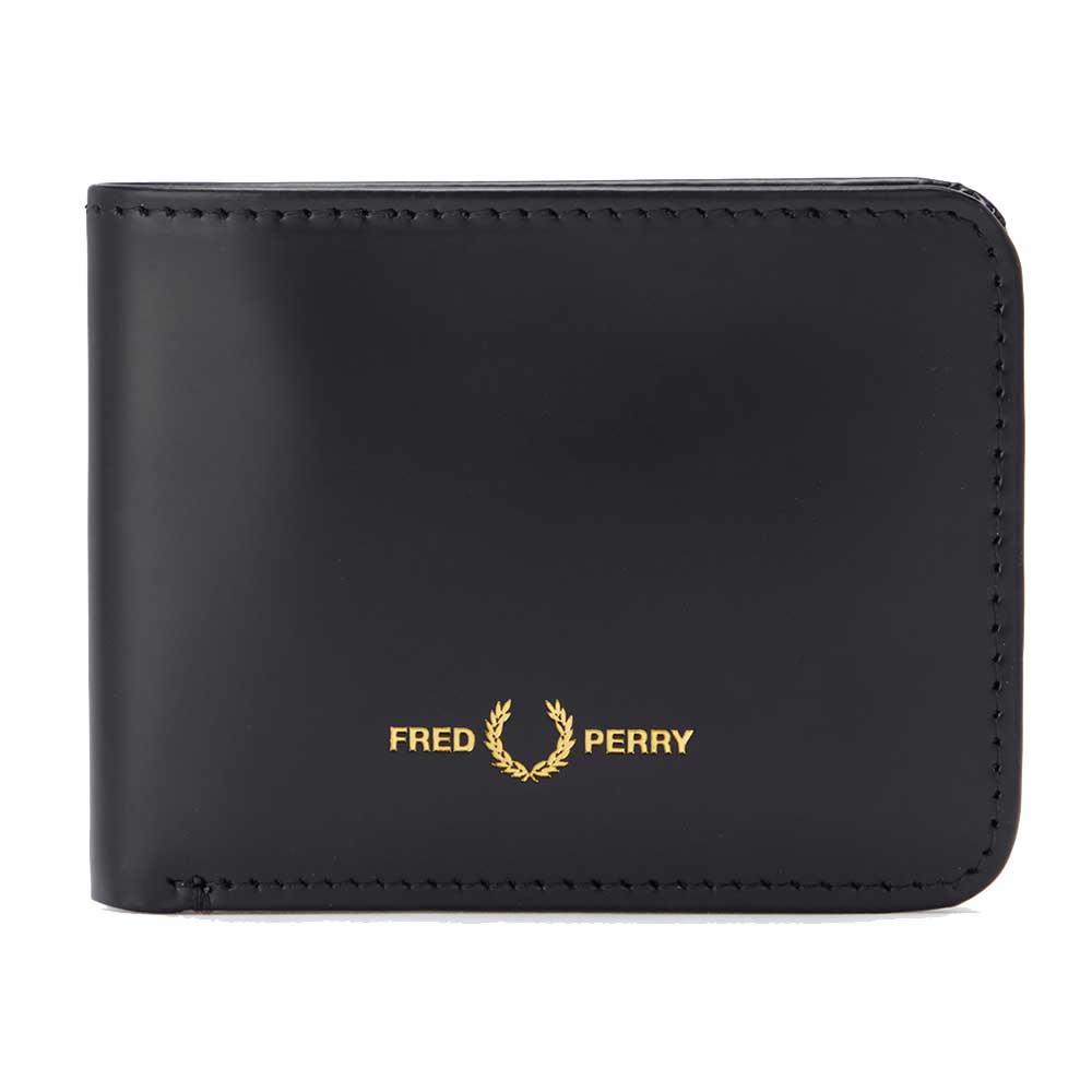FRED PERRY フレッドペリー MATT LEATHER BILLFOLD WALLET L2303102(ブラック) 二つ折りウォレット