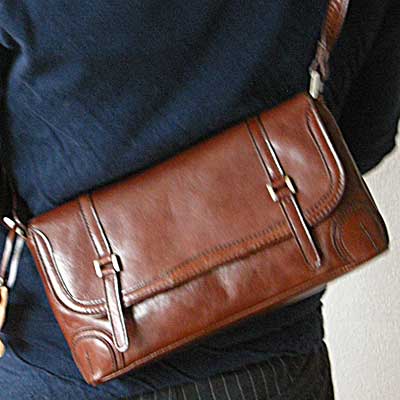 ナチュラルレザーのショルダーバッグ Lahella ラヘラ Vintage L-31(日本製) 手触り感の良い柔らかBAG 靴 シューズ999 000