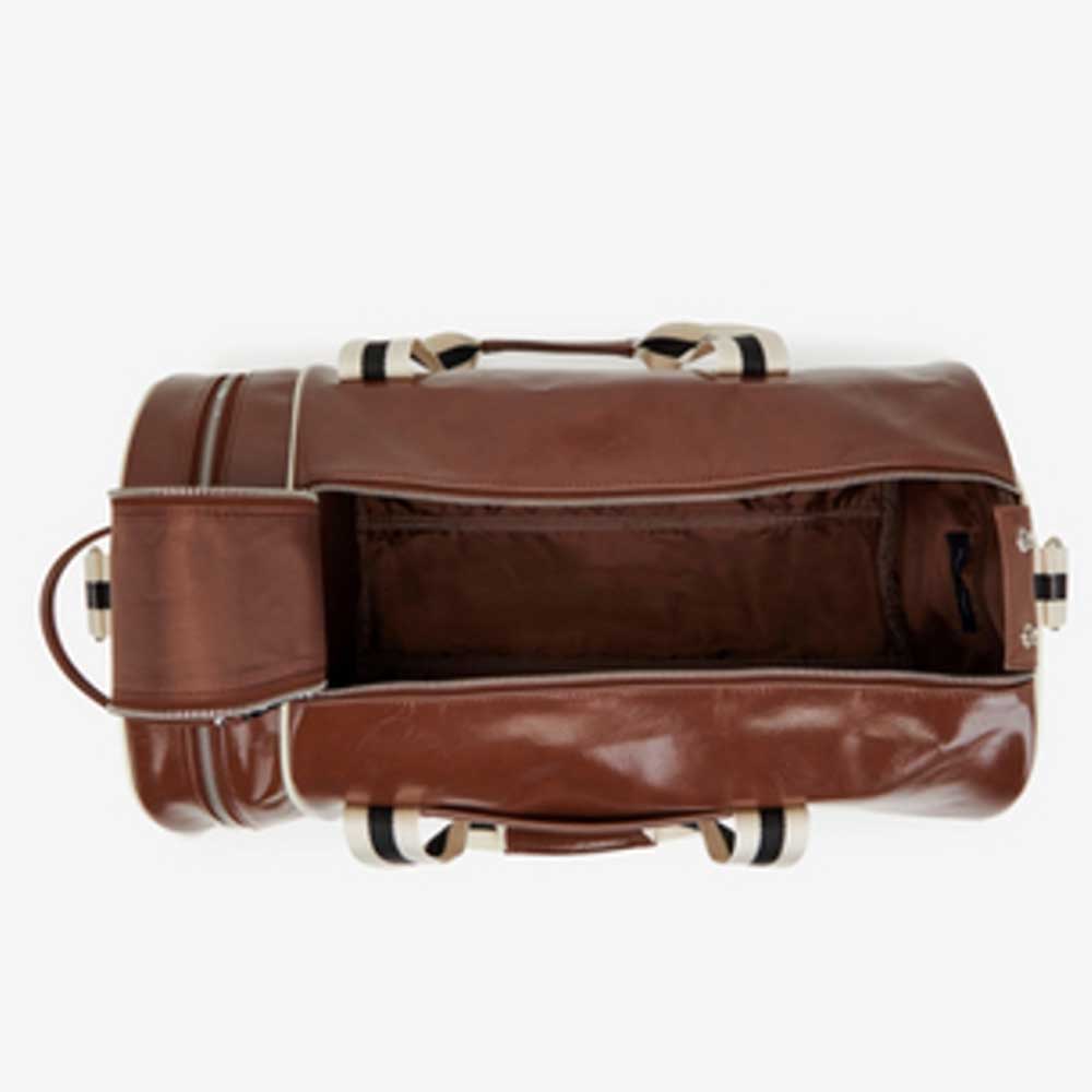 フレッドペリー バッグ FRED PERRY CLASSIC BARREL BAG L7220 J89(TAN / ECRU) バレルバッグ ドラムバッグ ボストンバッグ